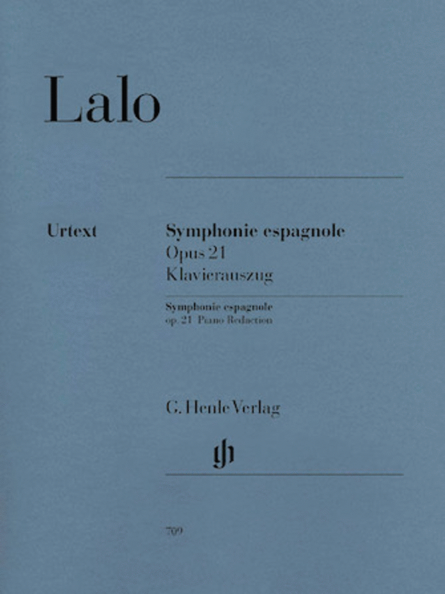 Book cover for Symphonie Espagnole for Violin and Orchestra in D Minor Op. 21