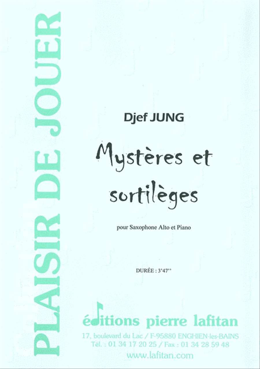Mystères et Sortilèges Mystères et Sortilèges Alto Saxophone scores gallery preview page 1