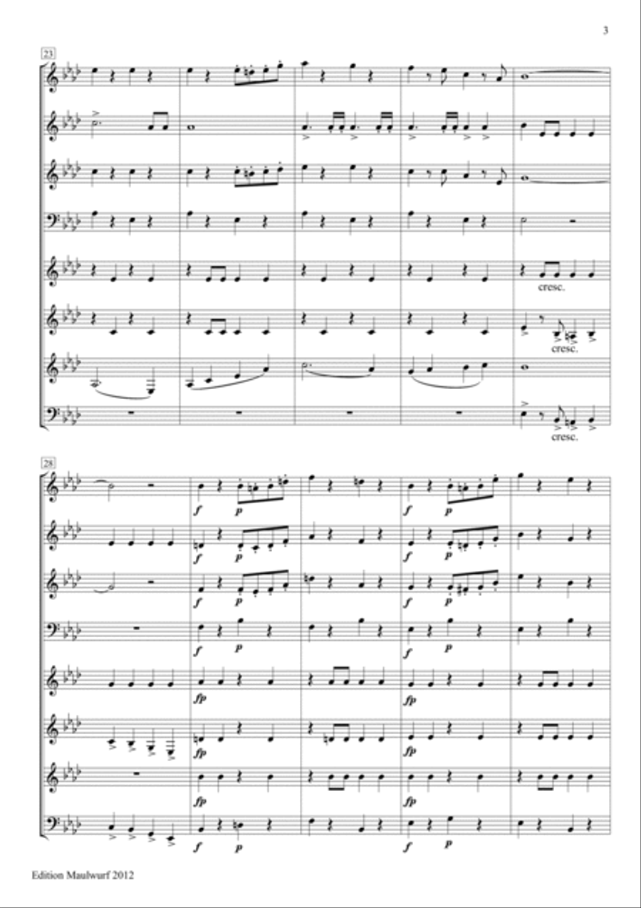 Old Comrades Horn scores gallery preview page 5