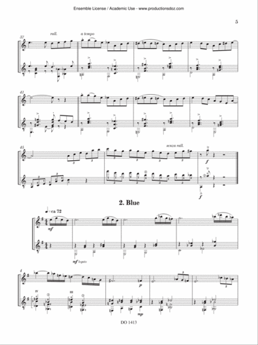 Five Moods, Op. 145 Flute scores gallery preview page 5