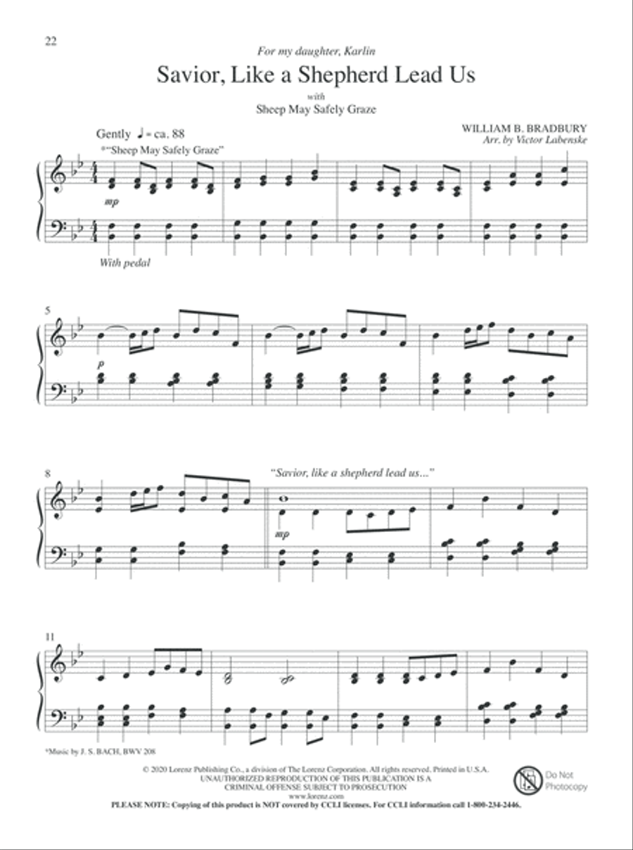Lord, Abide with Me Piano Solo scores gallery preview page 7