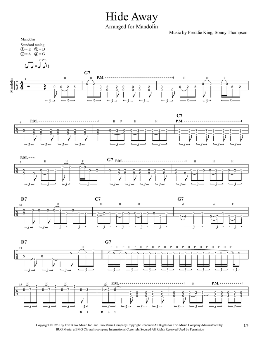 Hide Away Mandolin scores gallery preview page 3