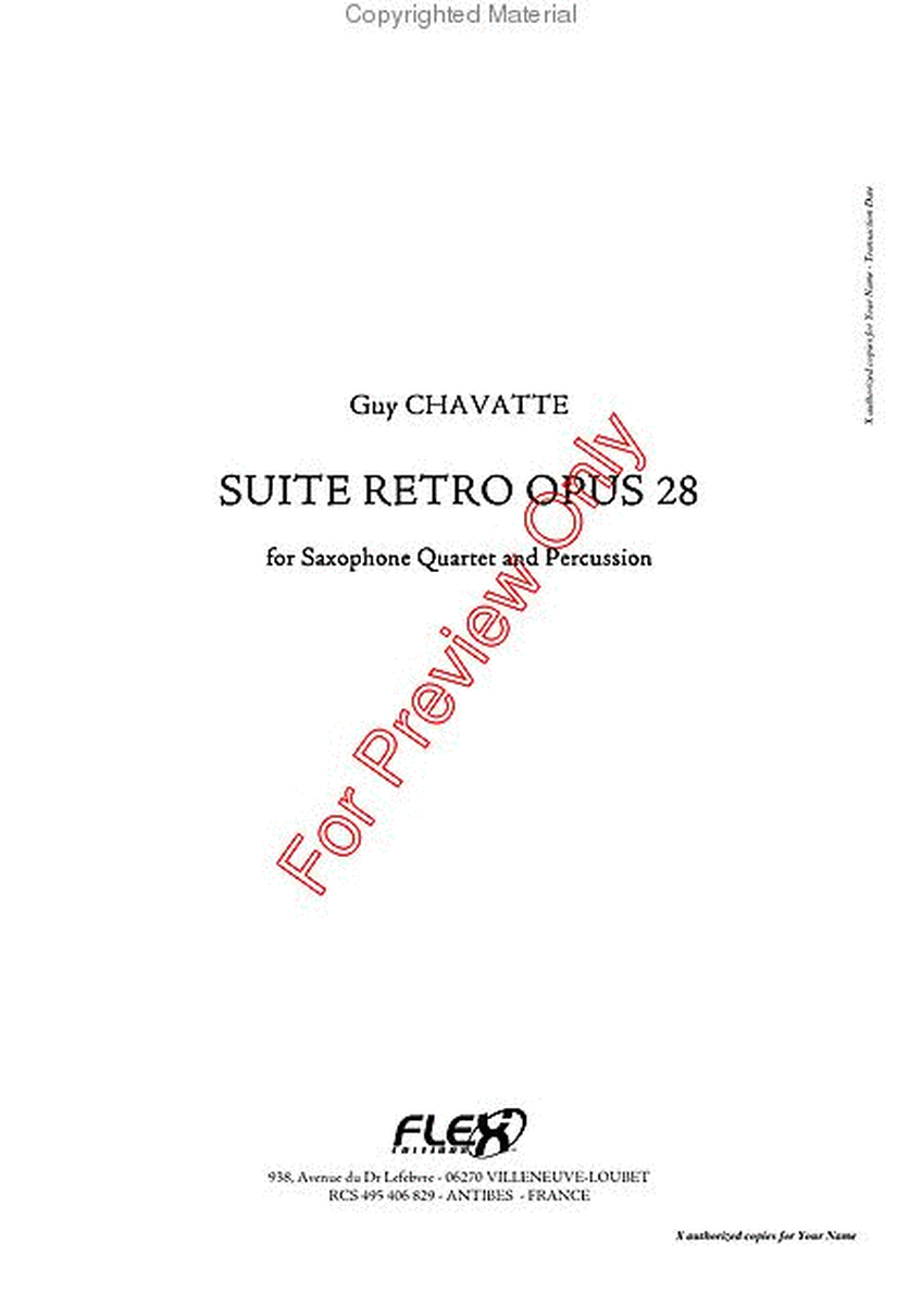 Suite Retro Opus 28 image number null