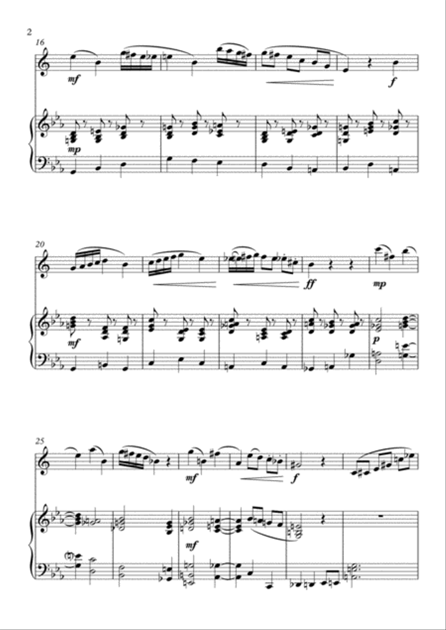 Scissors - Alto Sax and Piano Alto Saxophone scores gallery preview page 2