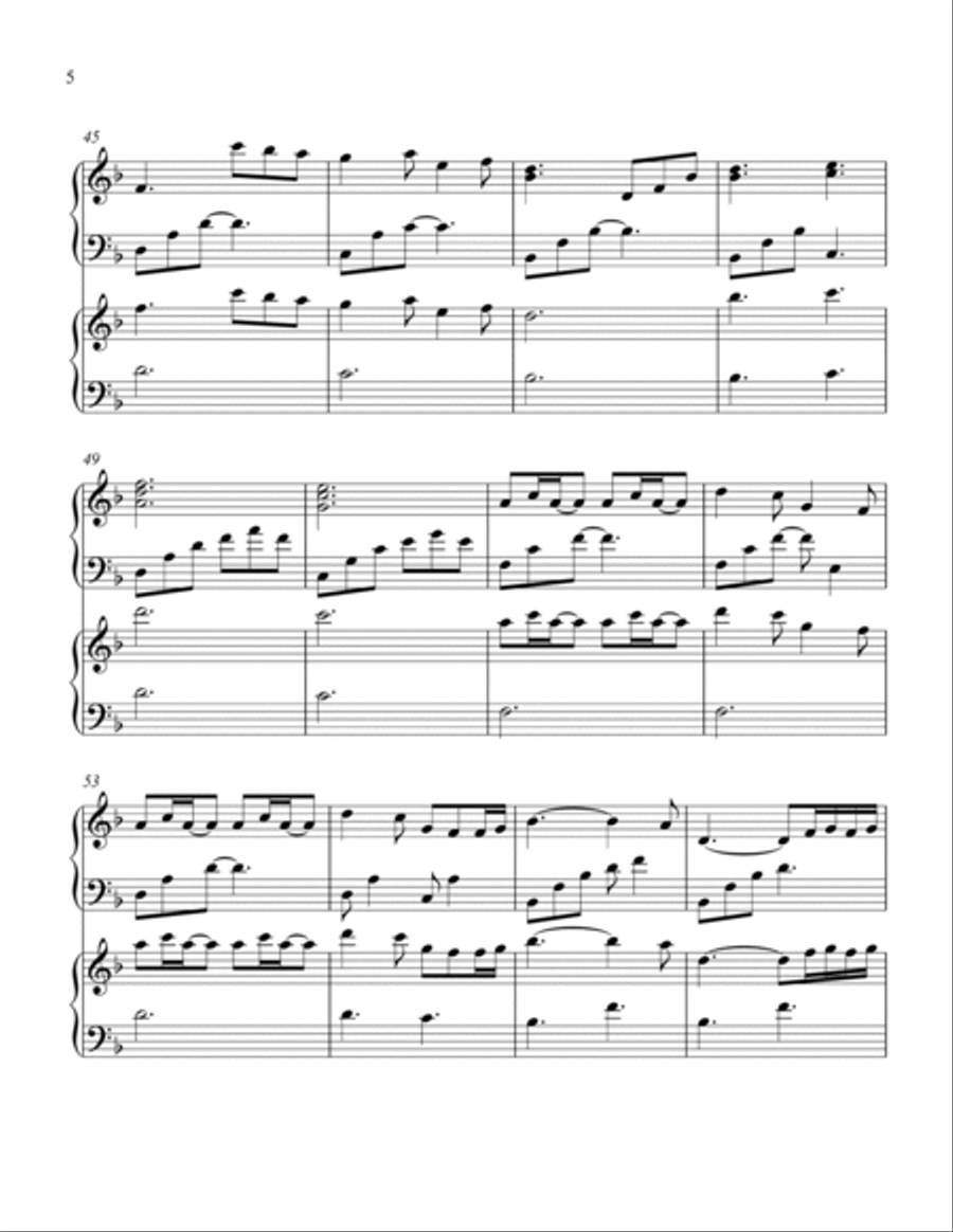 A Thousand Years Harp scores gallery preview page 6