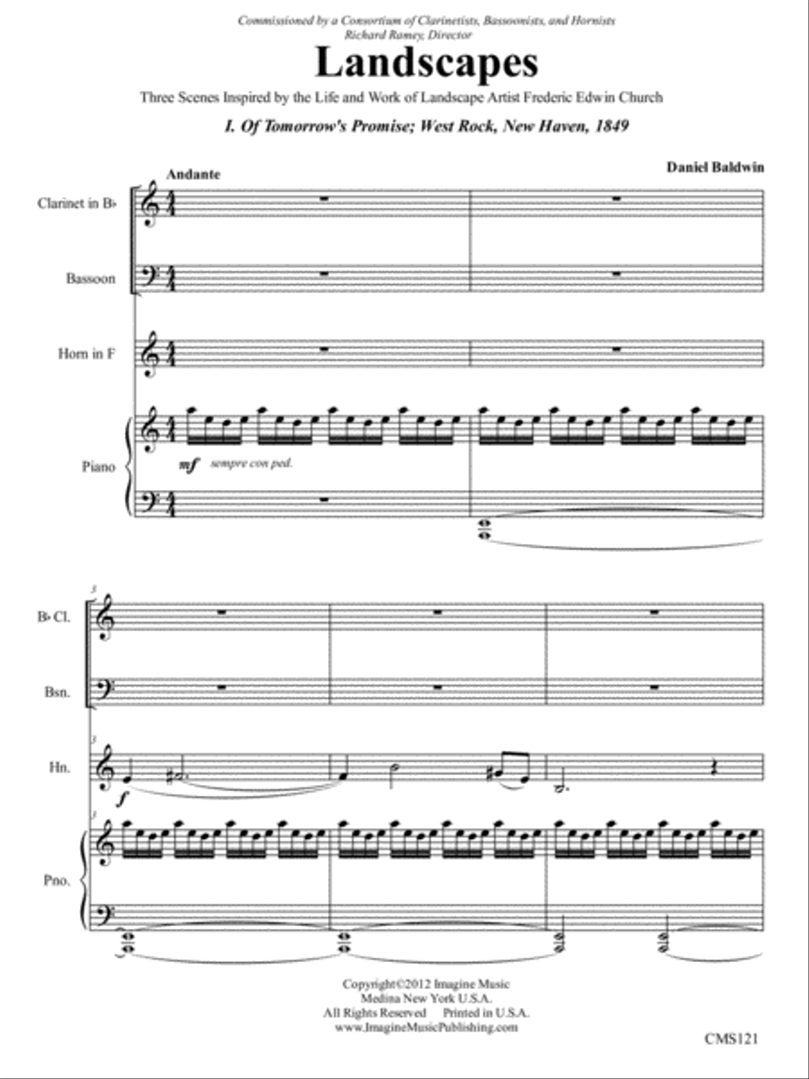 Landscapes Bassoon scores gallery preview page 5