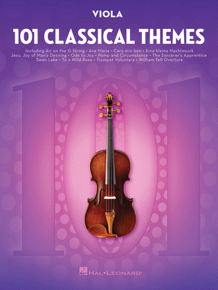 Book cover for 101 Classical Themes for Viola
