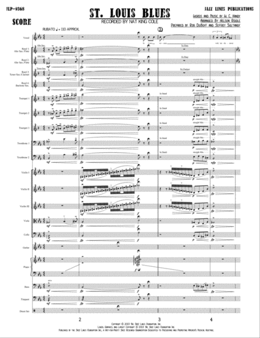 St. Louis Blues Orchestra scores gallery preview page 2