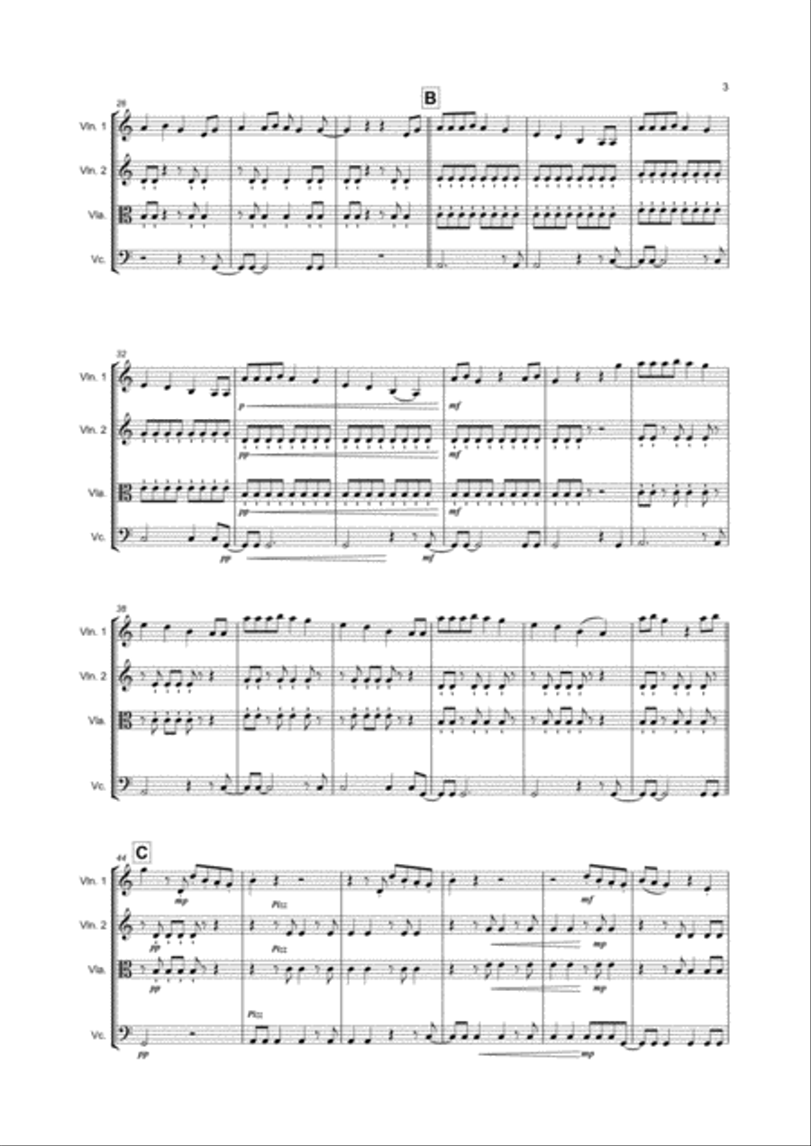 Shake It Off String Quartet scores gallery preview page 3