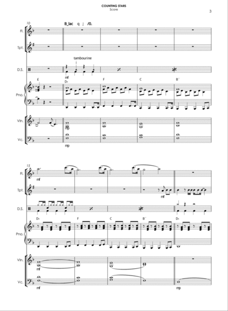 Counting Stars Small Ensemble scores gallery preview page 3