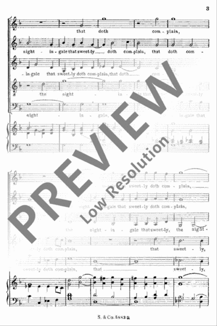 The Nightingale The Nightingale SSATB scores gallery preview page 4