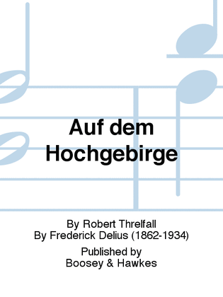 Book cover for Auf dem Hochgebirge