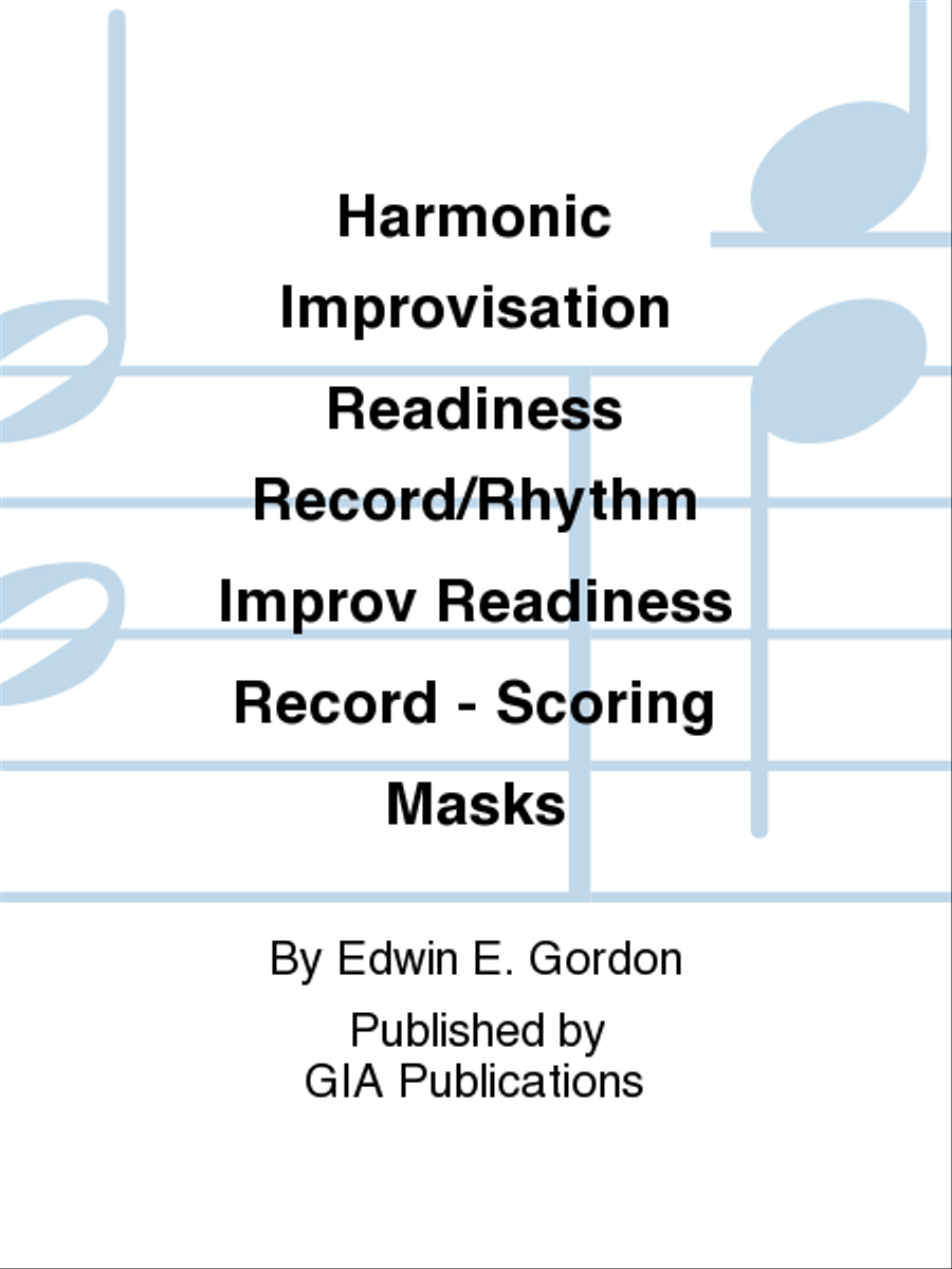 Harmonic Improvisation Readiness Record / Rhythm Improvisation Readiness Record - Scoring Masks School and Community scores gallery preview page 1