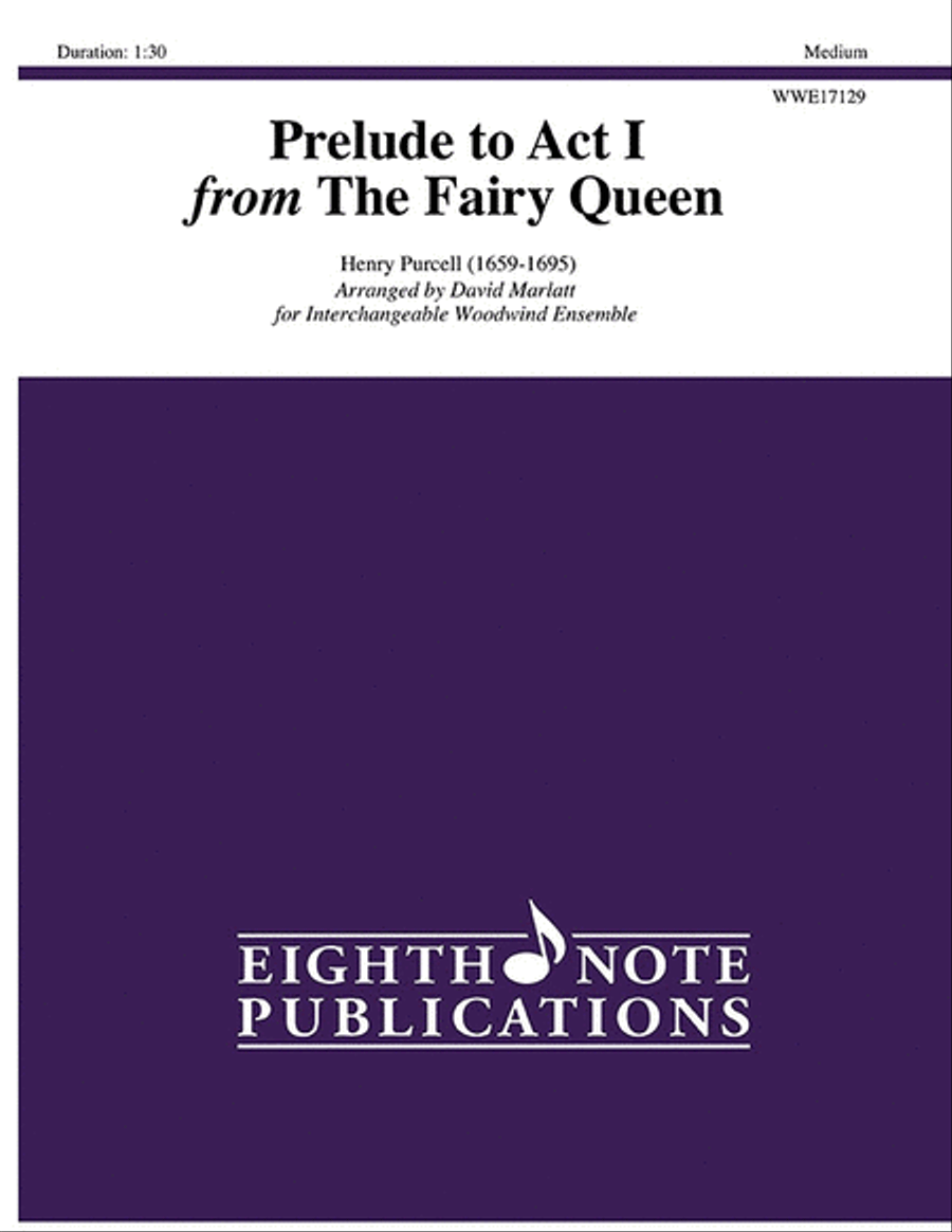Prelude to Act I from The Fairy Queen Woodwind Ensemble scores gallery preview page 1