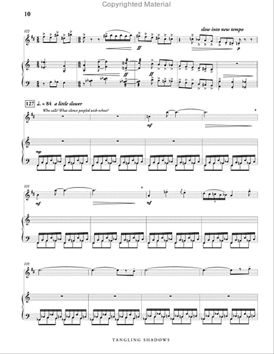 Tangling Shadows, Version 2 (score & parts) B-Flat Clarinet scores gallery preview page 11