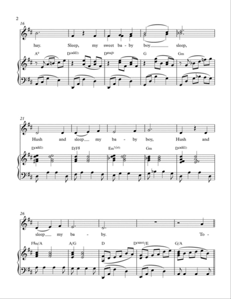 Mary's Lullaby Mary's Lullaby SA scores gallery preview page 3