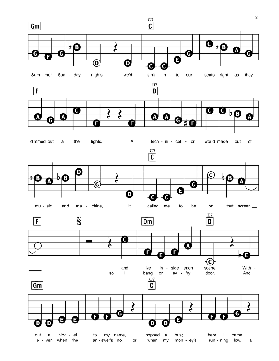 Another Day Of Sun (from La La Land) Electronic Keyboard scores gallery preview page 2