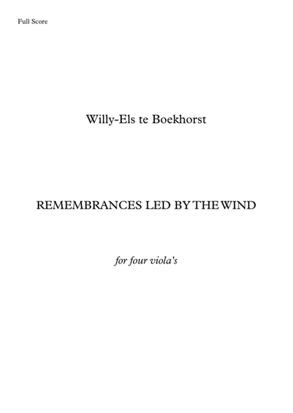 Remembrances led by the wind image number null