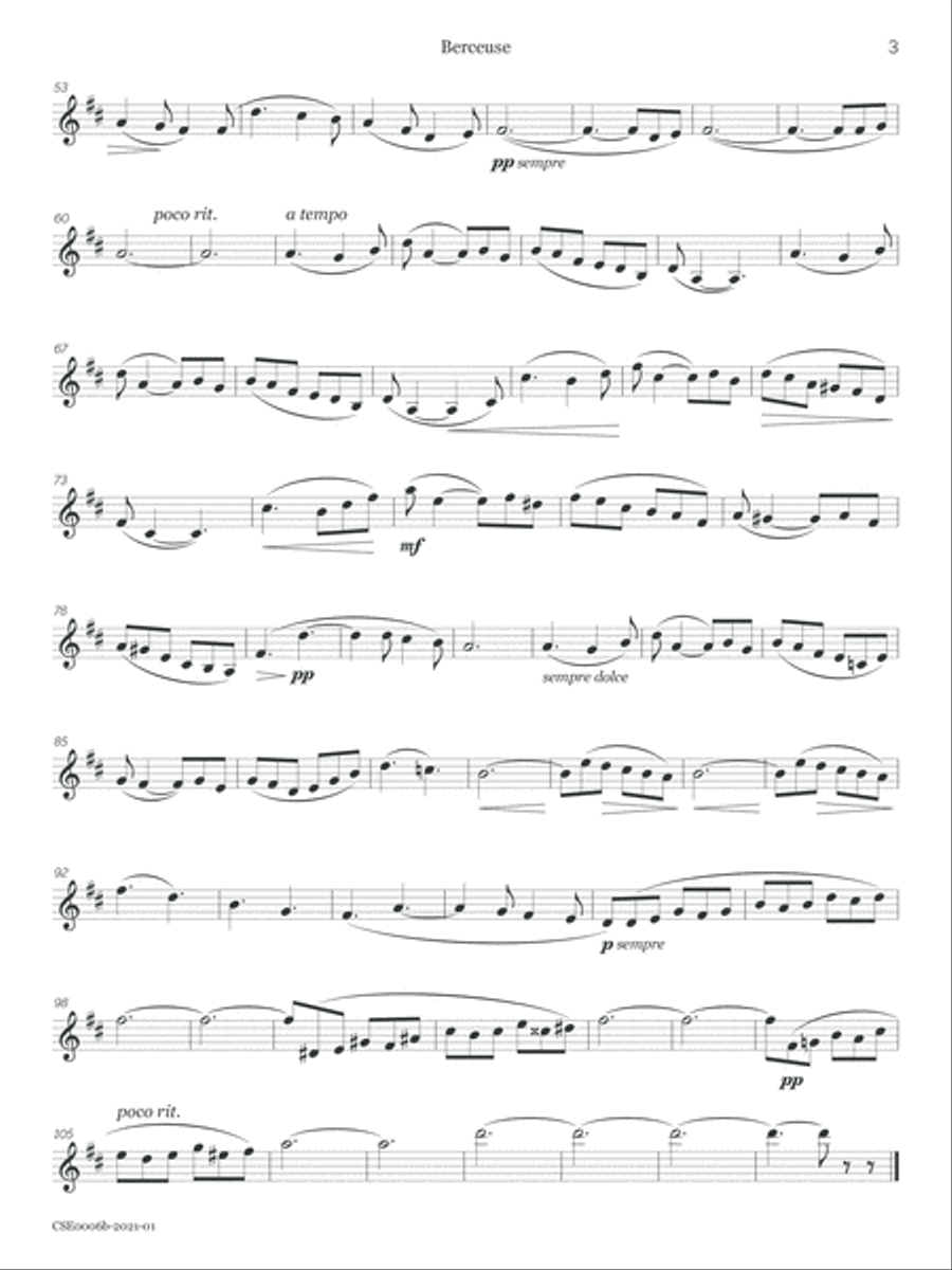 Solos for the Advancing Clarinetist, Volume 1 (French Masterworks Collection) Clarinet Solo scores gallery preview page 5