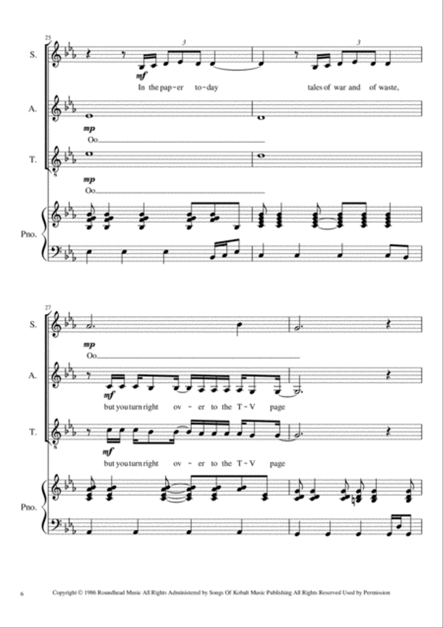 Don't Dream It's Over Don't Dream It's Over Choir scores gallery preview page 6