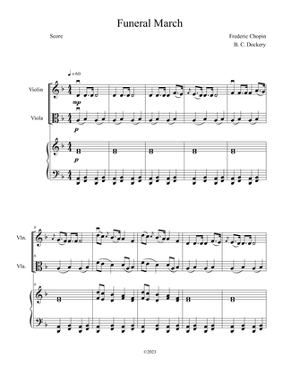Book cover for Funeral March (Violin and Viola Duet with Piano Accompaniment)