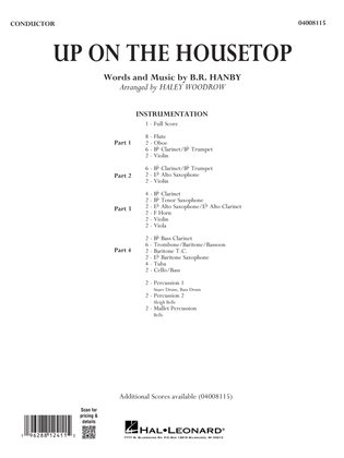 Up On The Housetop (arr. Haley Woodrow) - Conductor Score (Full Score)