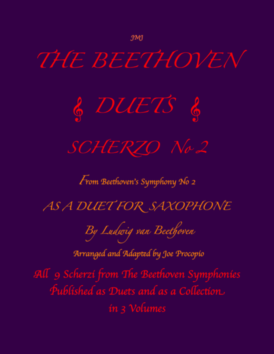 The Beethoven Duets For Saxophone Scherzo No. 2 image number null