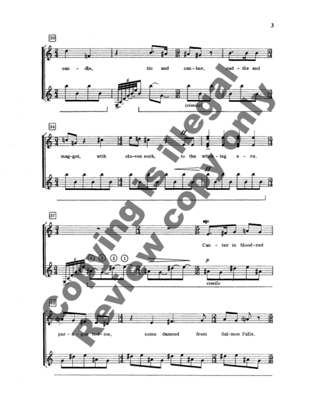 Witching Hour (Choral Score)