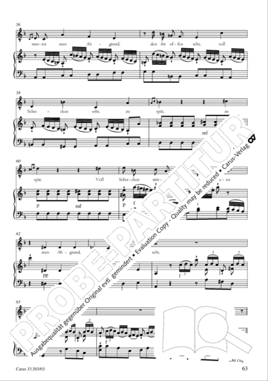 Passion according to St. Matthew (Passions-Musik nach dem Evangelisten Matthaus) SSATB scores gallery preview page 64
