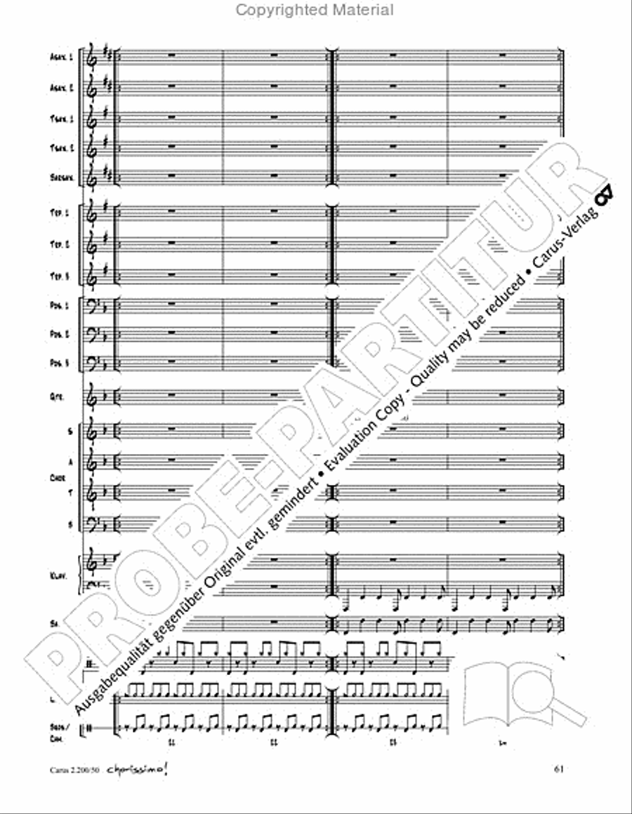 Chorissimo. Instrumentale Begleitarrangements fur Small Bigband, Vol. 3 Big Band scores gallery preview page 59