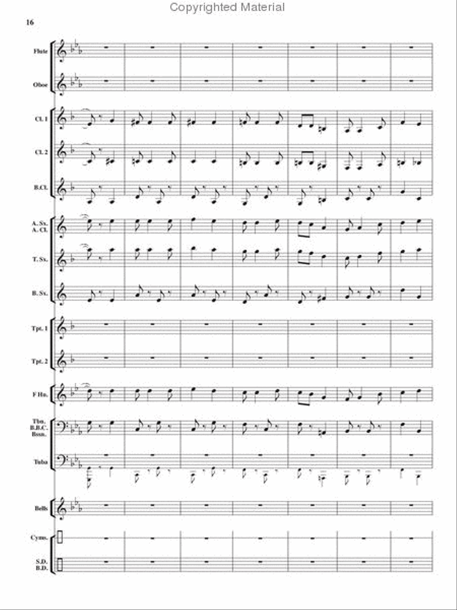Heroes On Parade Concert Band scores gallery preview page 15