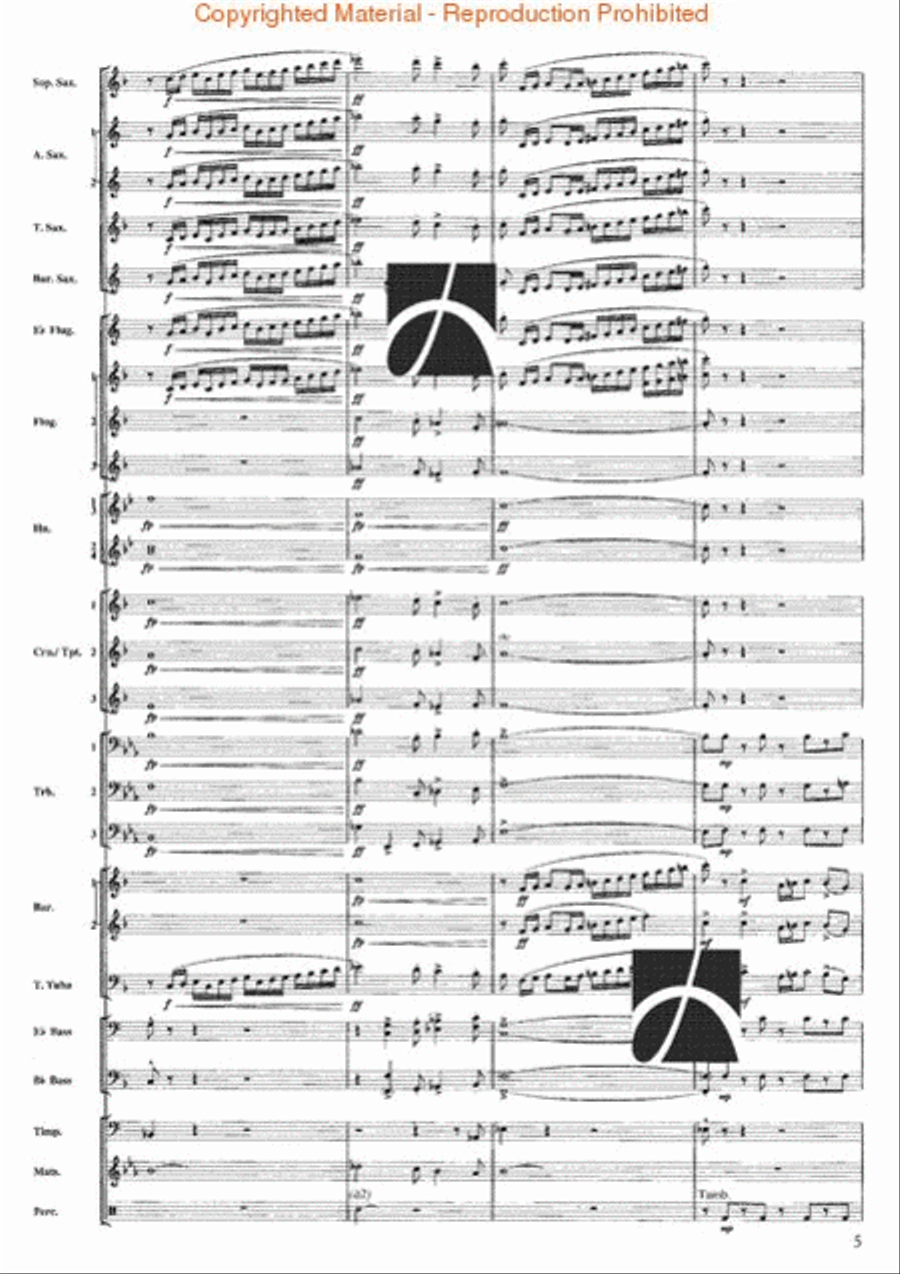 Firework Concert Band scores gallery preview page 4