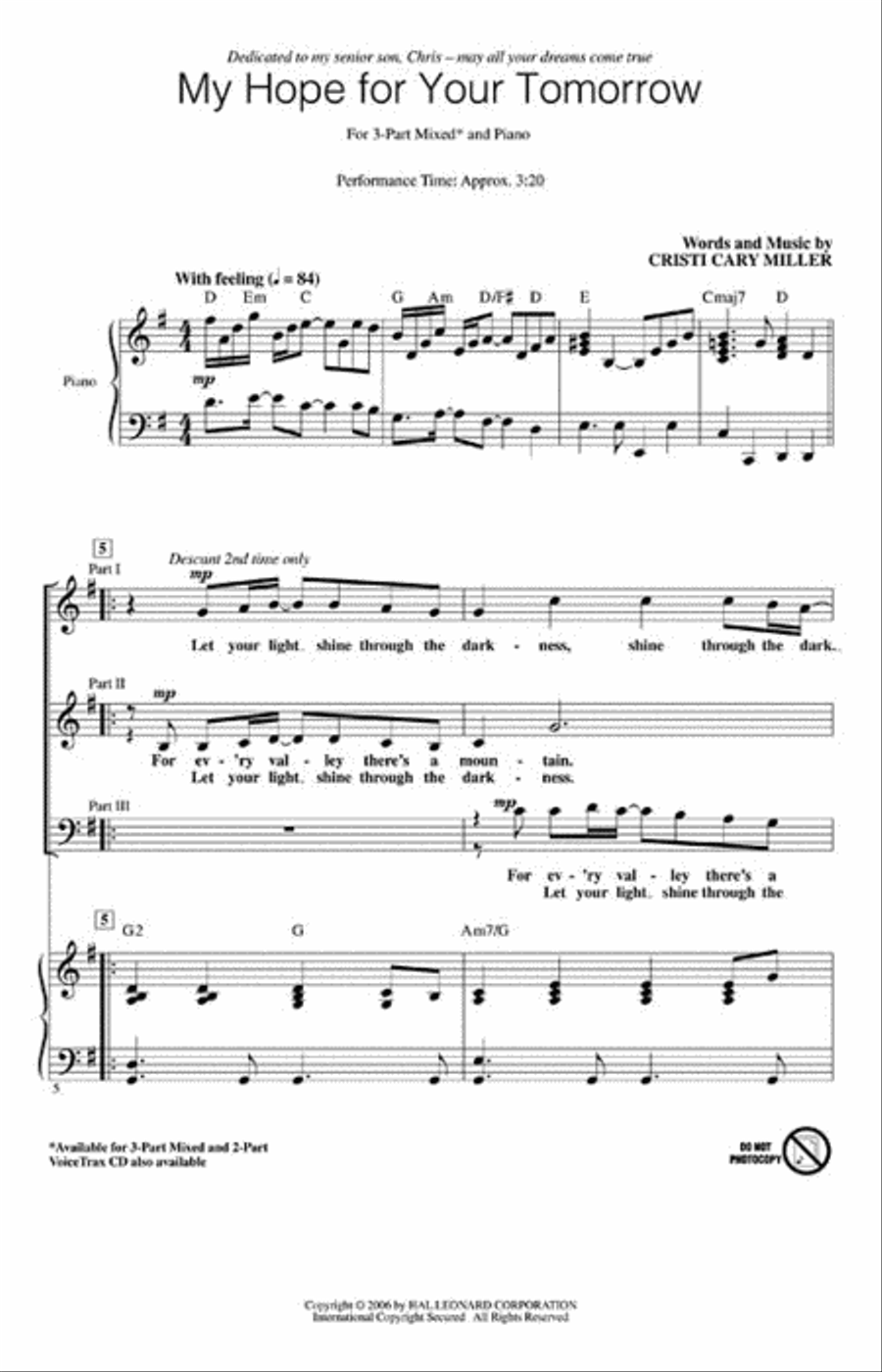 My Hope for Your Tomorrow 3-Part scores gallery preview page 2