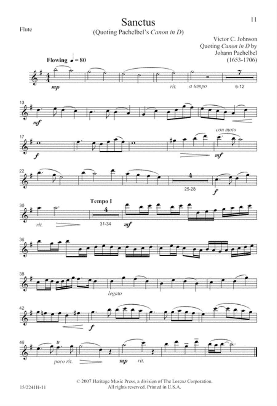 Sanctus 4-Part scores gallery preview page 12