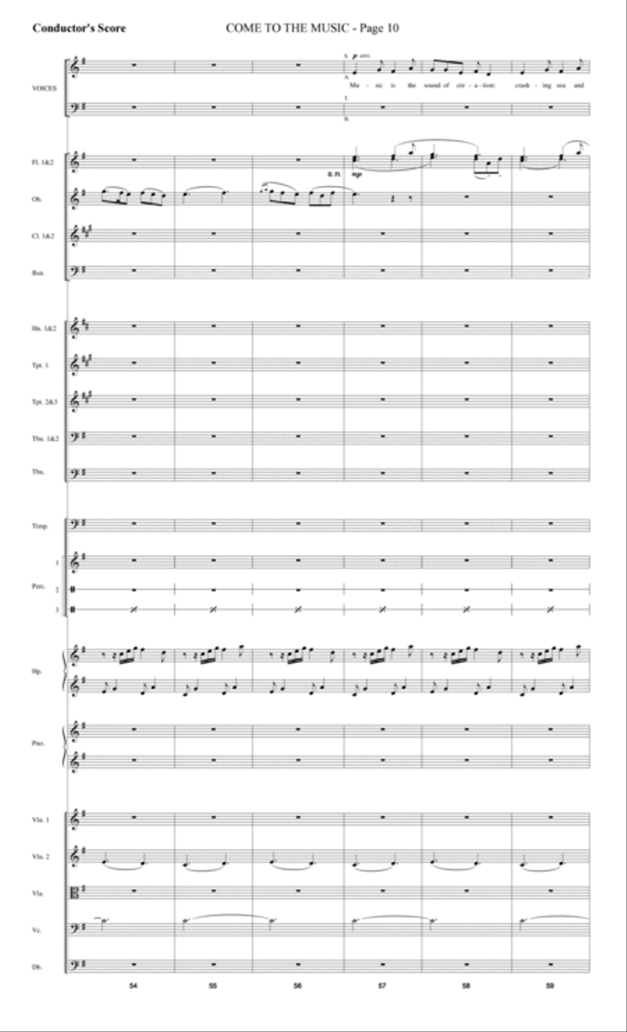 Come to the Music - Score Choir scores gallery preview page 10