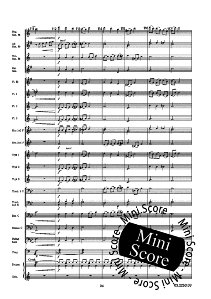 Italienische Lustspiel Ouverture Concert Band scores gallery preview page 28