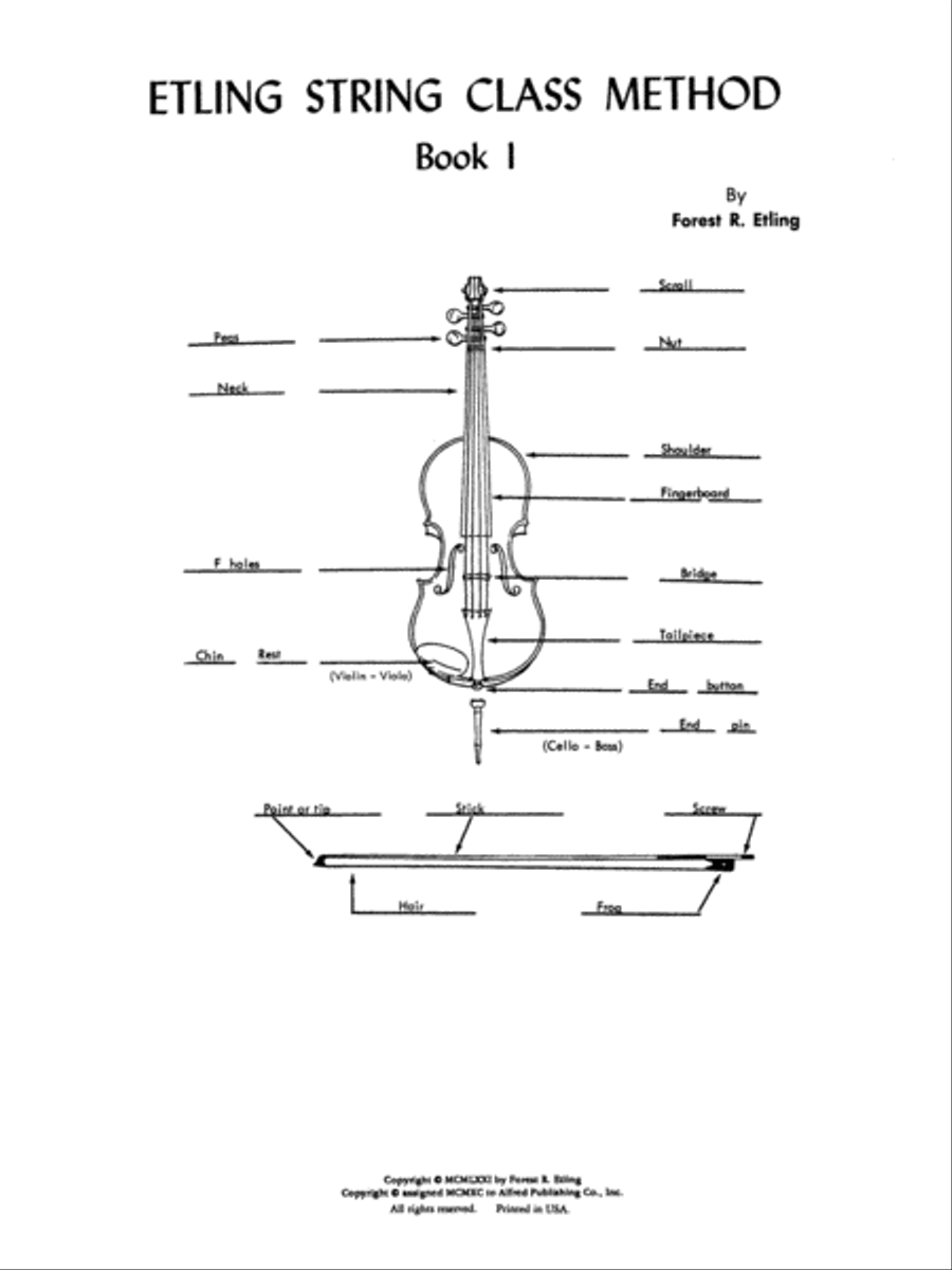 Etling String Class Method, Book 1