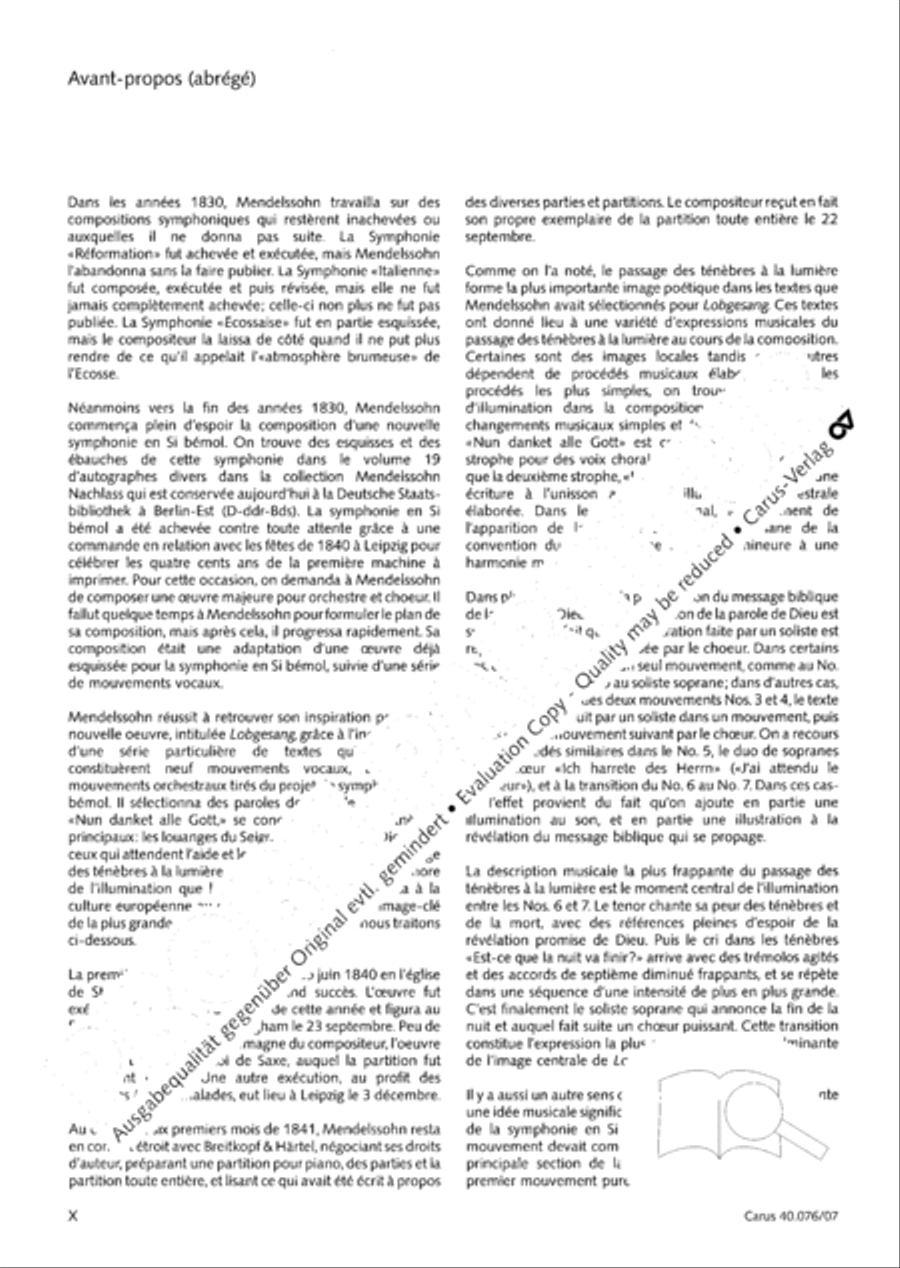 Hymn of Praise, MWV A 18 image number null