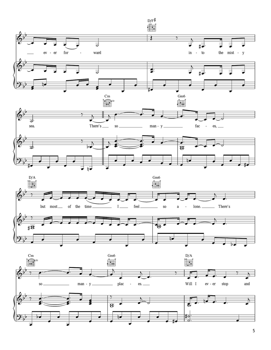 Train Piano, Vocal, Guitar scores gallery preview page 5