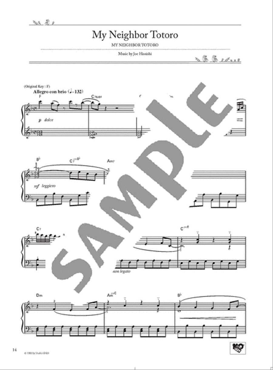 Studio Ghibli Best Hit 10 Advanced Level/English Version Voice scores gallery preview page 6