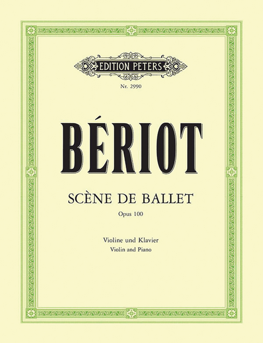 Scène de ballet Op. 100 (Edition for Violin and Piano) Violin Solo scores gallery preview page 1