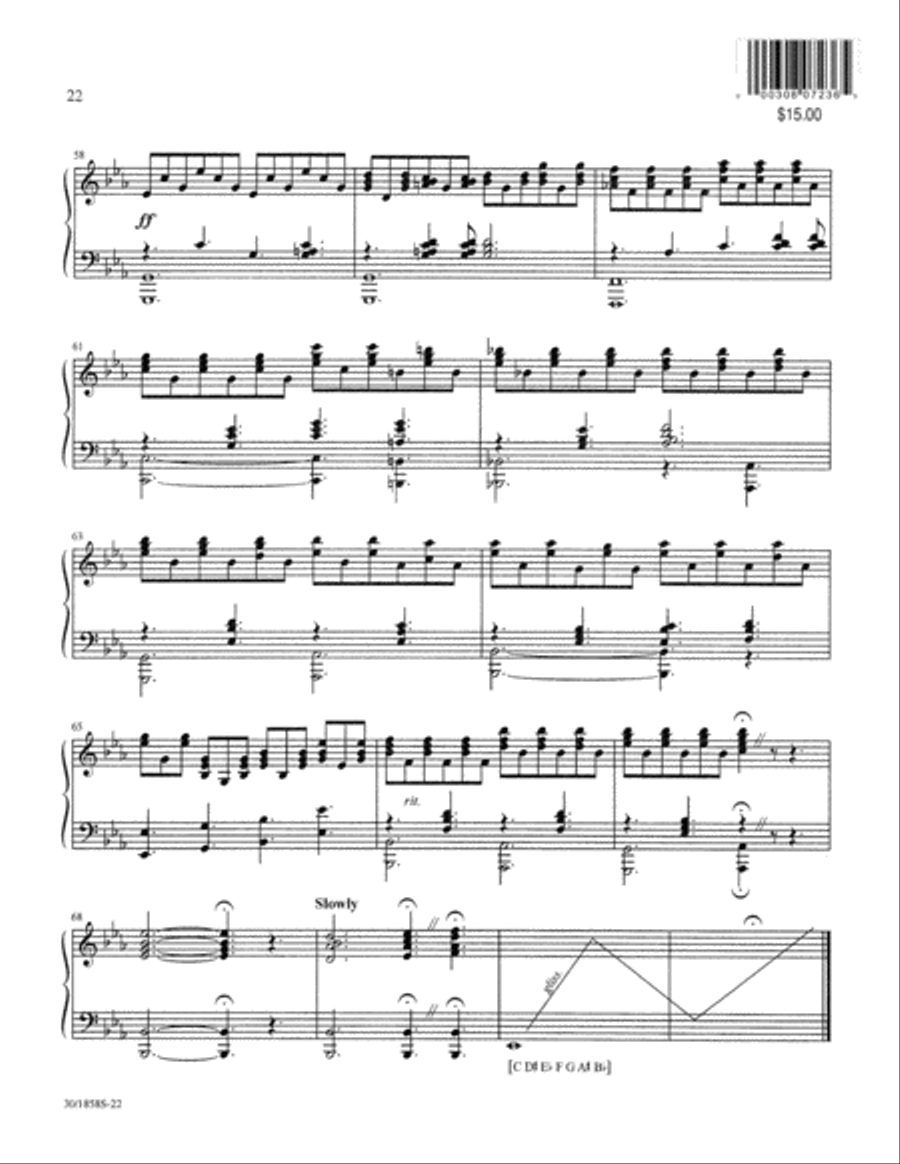 Glad Tidings of Great Joy - Harp Part Choir scores gallery preview page 24