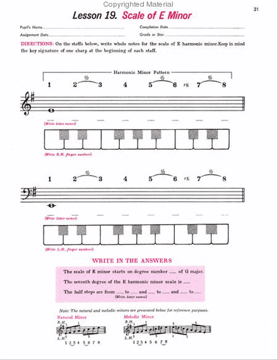 Scale Speller Piano Method scores gallery preview page 3