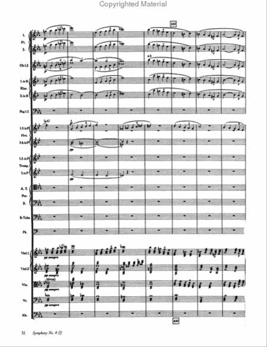 Symphonies Nos. 4 and 7 in Full Score Full Orchestra scores gallery preview page 3