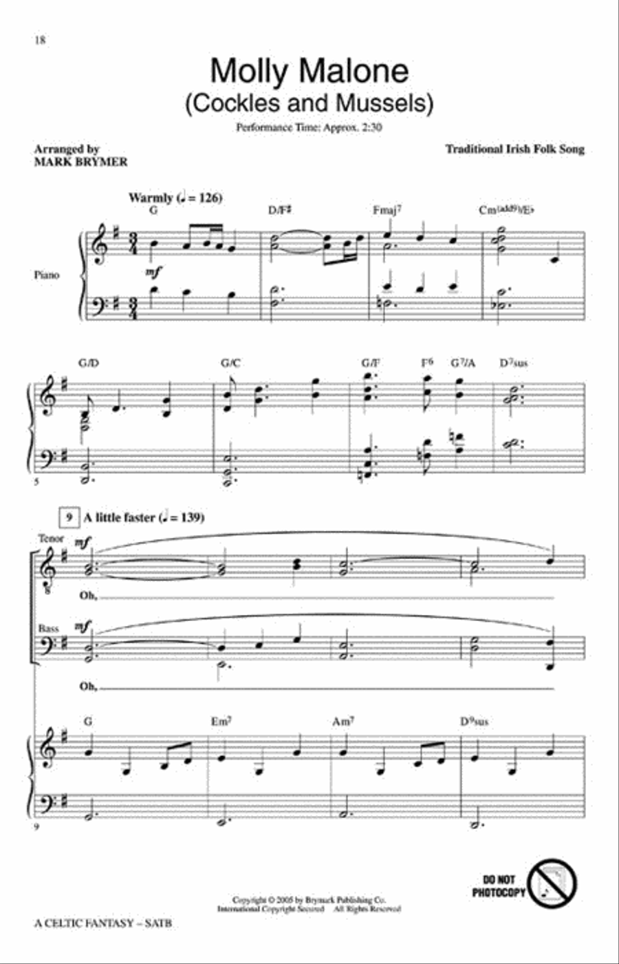 A Celtic Fantasy 4-Part scores gallery preview page 4