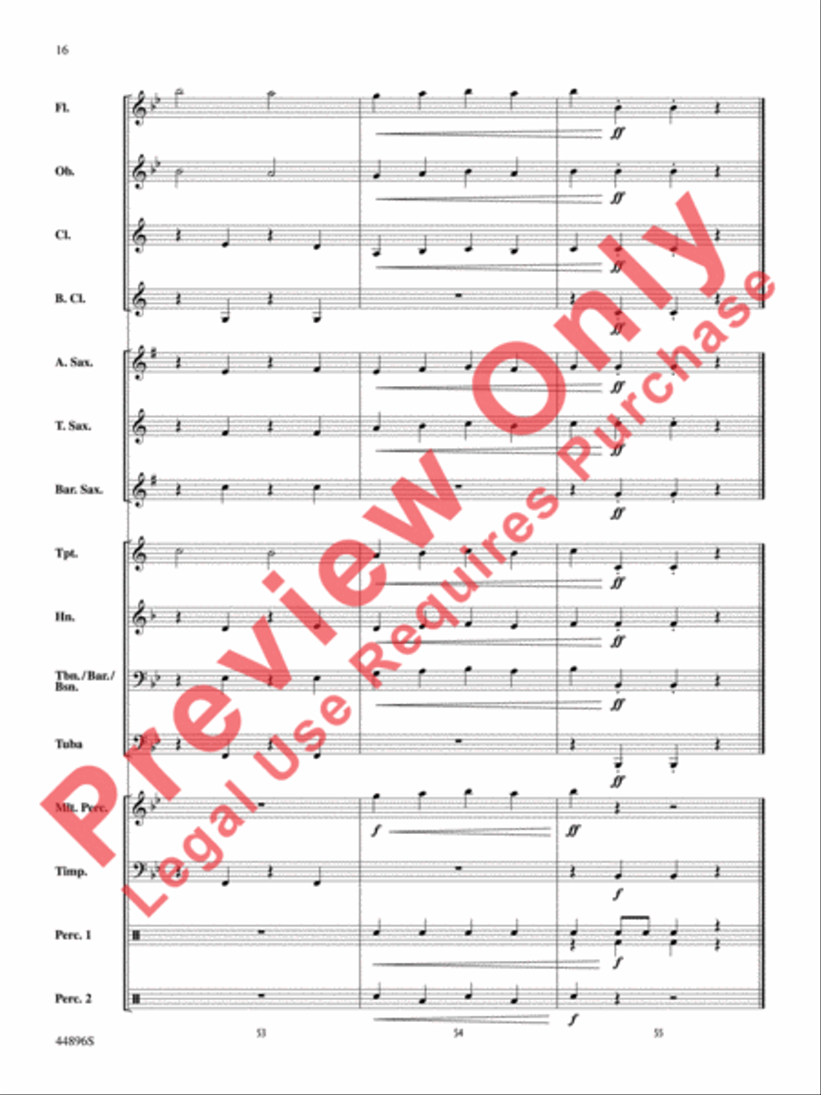 Promenade Promenade Concert Band scores gallery preview page 17