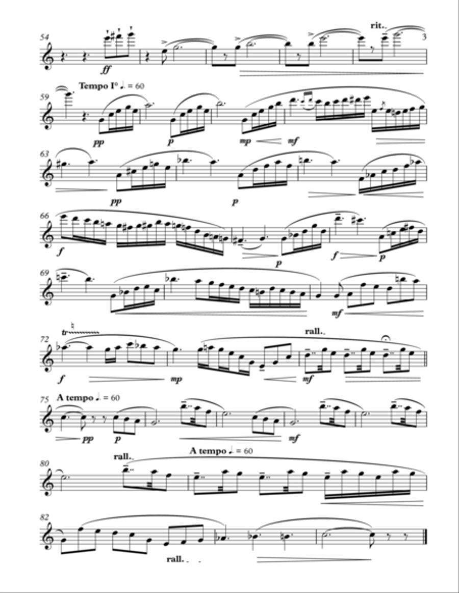 Scottish Legend for flute & piano Flute Solo scores gallery preview page 4