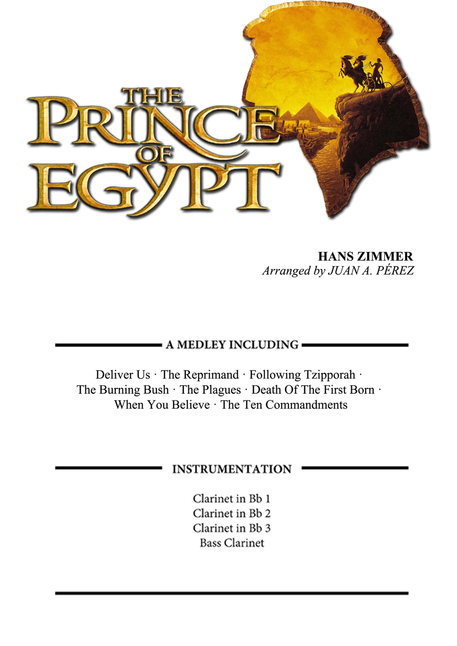 The Prince Of Egypt Clarinet Quartet scores gallery preview page 1