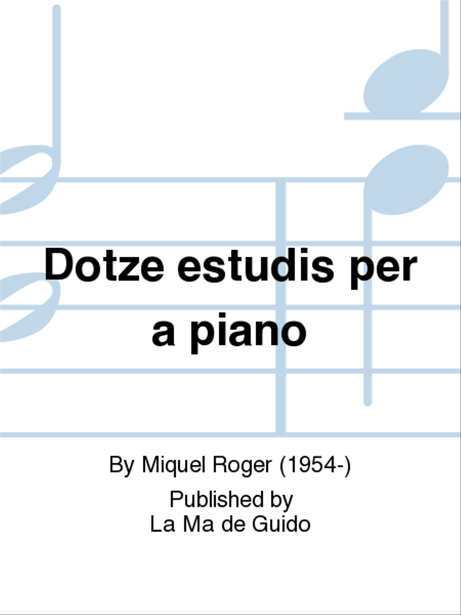 Dotze estudis per a piano