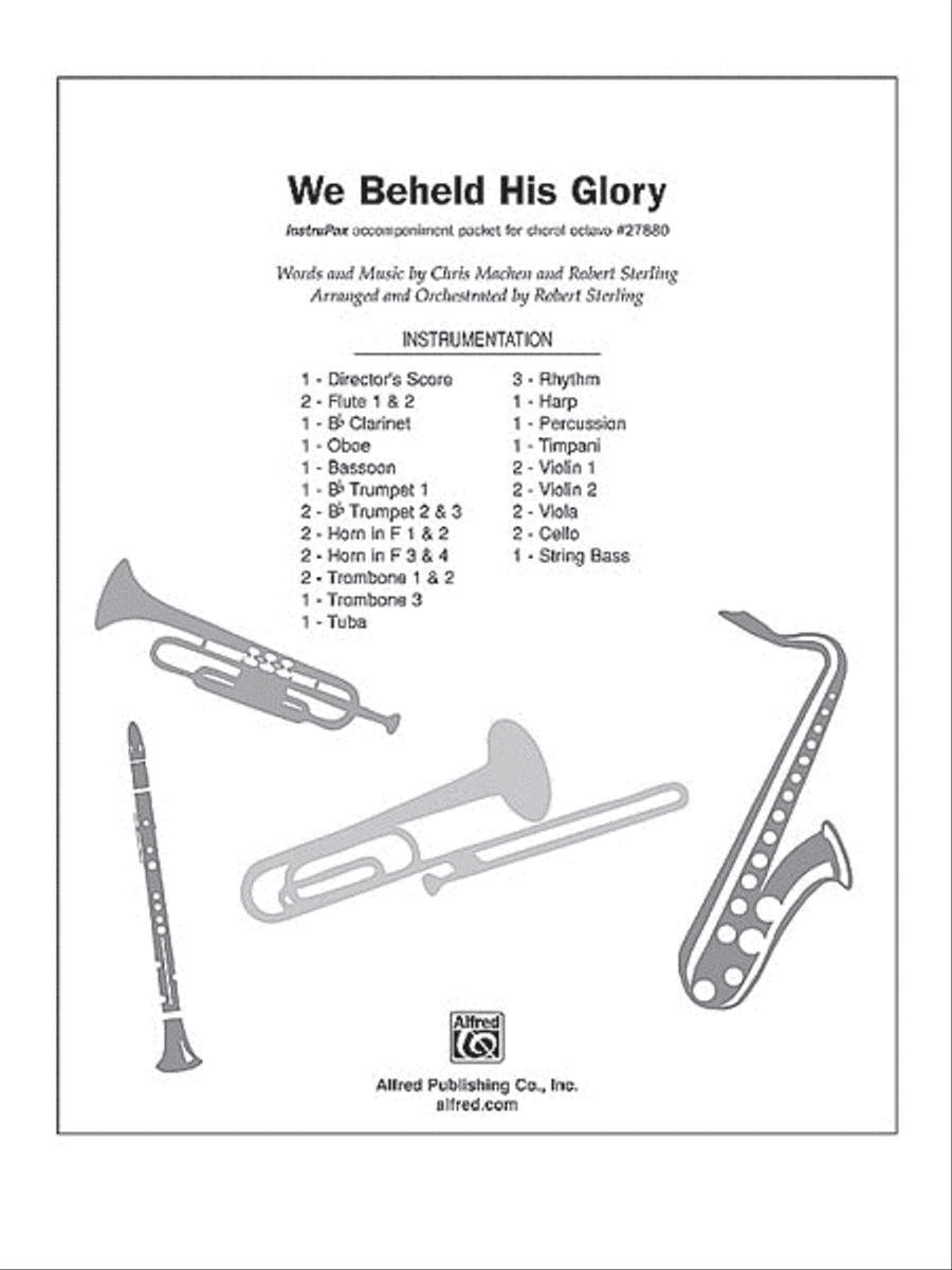 We Beheld His Glory Choir scores gallery preview page 1